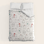 Fat Christmas cats Comforter Gallery Image 6