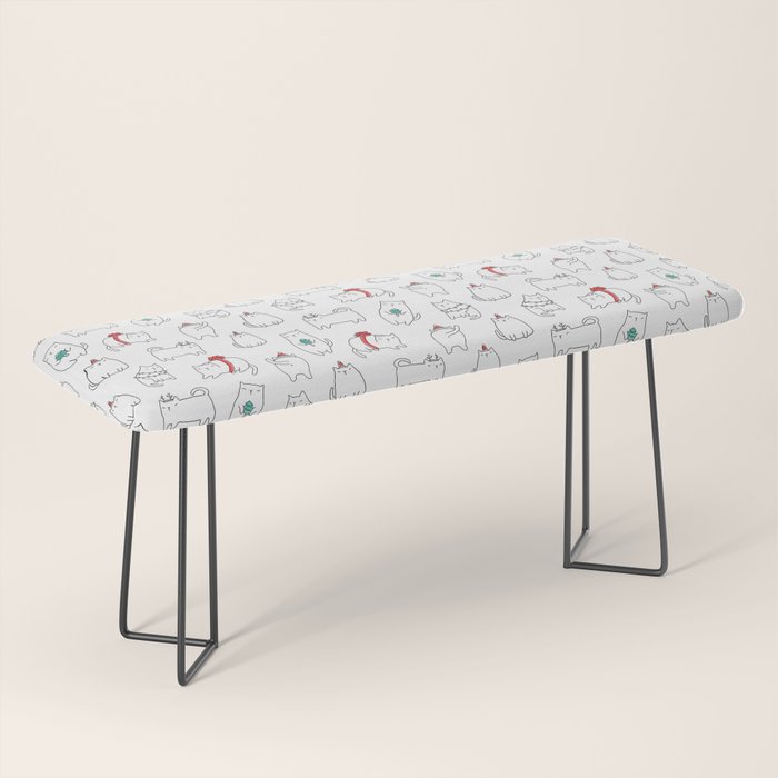 Fat Christmas cats Bench Gallery Image 1