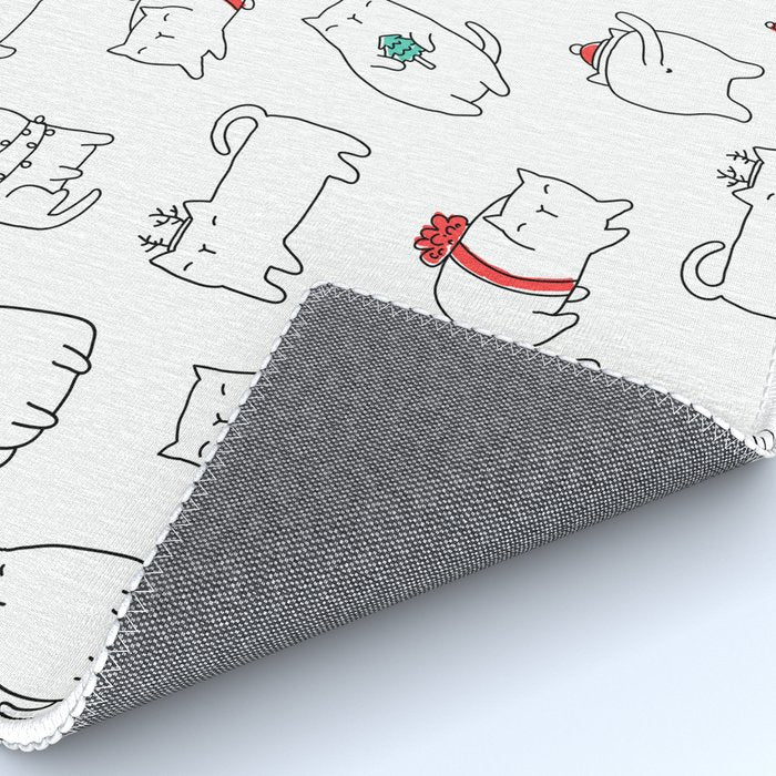 Fat Christmas cats Rug Gallery Image 4