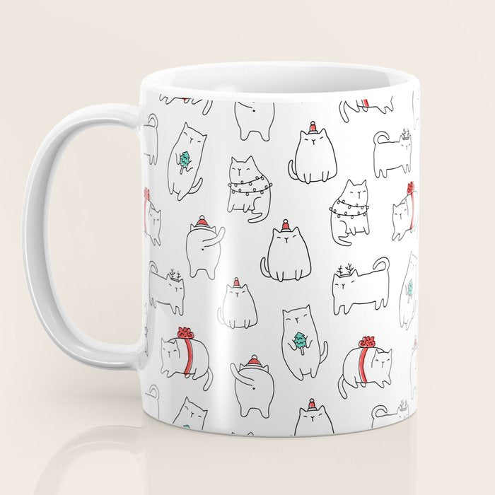Fat Christmas cats Coffee Mug Gallery Image 3
