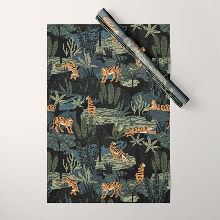Tiger Jungle Wrapping Paper Gallery Image 1
