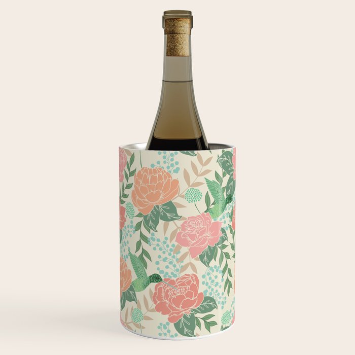 Victorian Garden with Hummingbird Wine Chiller Gallery Image 1