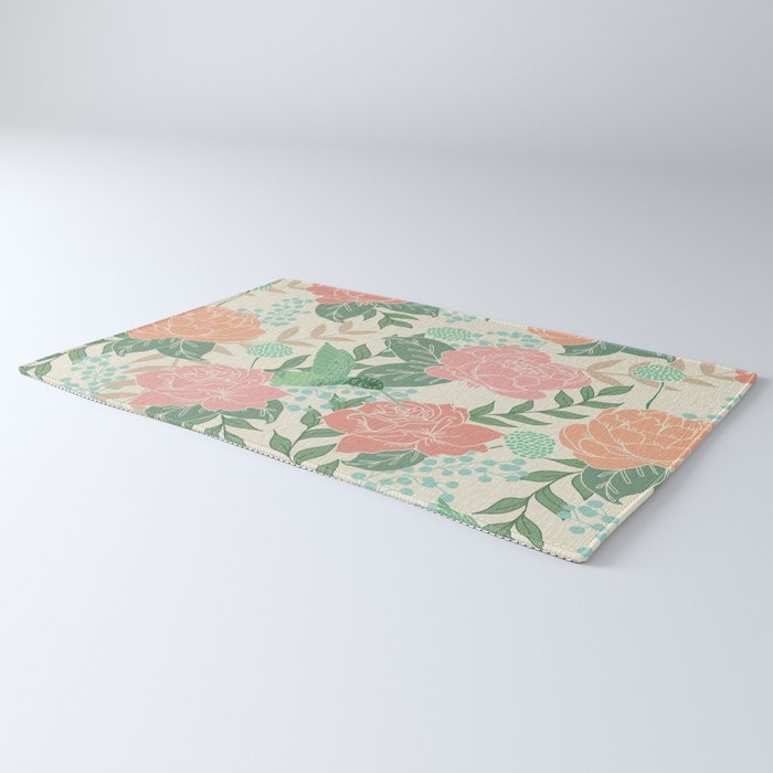 Victorian Garden with Hummingbird Rug Gallery Image 3