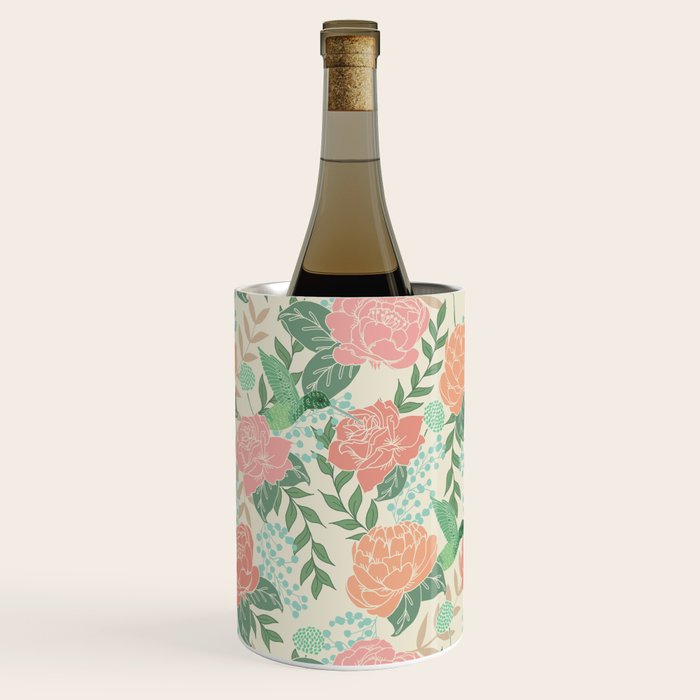 Victorian Garden with Hummingbird Wine Chiller Gallery Image 2