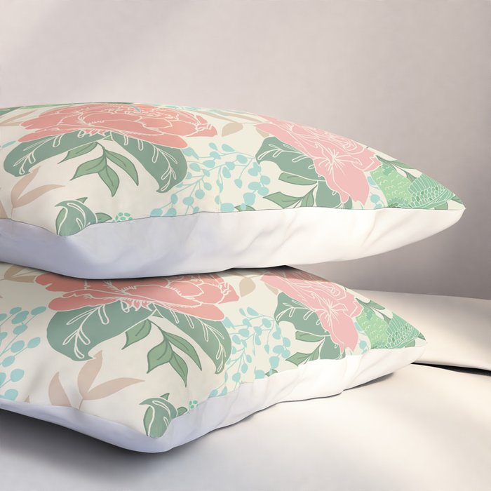 Victorian Garden with Hummingbird Pillow Sham Gallery Image 3