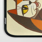 Inagaki Tomoo Vintage Japanese Woodblock print mid century Modern Cubism Art Cats Feline Laptop Sleeve Gallery Image 3