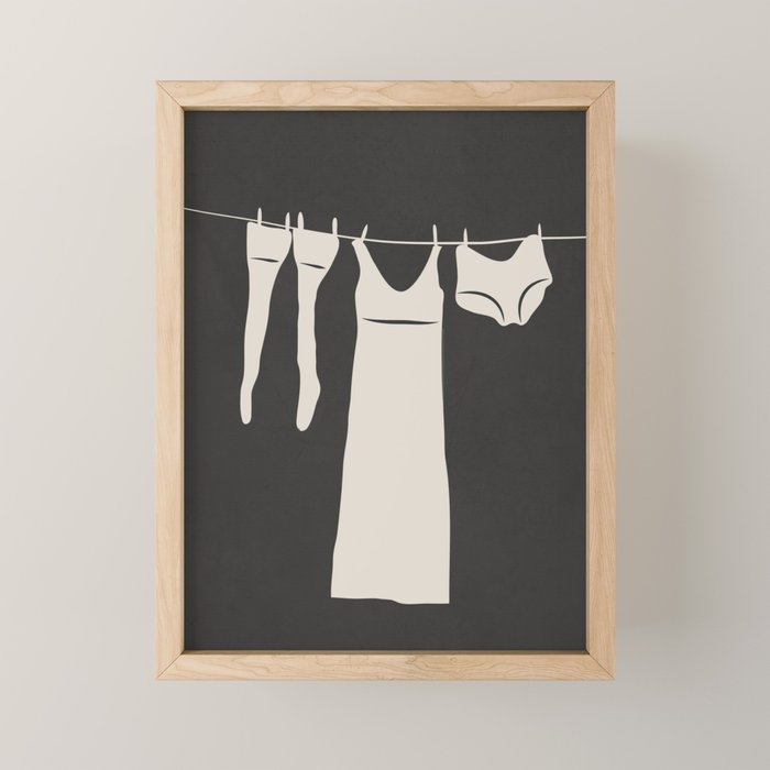 Laundry day Mini Art Print Gallery Image 1