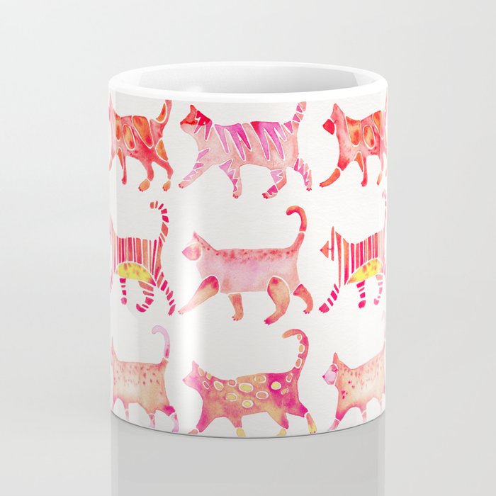 Cat Collection - Pink Palette Coffee Mug Gallery Image 4