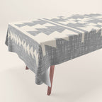 Southwestern Pattern 131 Gray and Beige Tablecloth Gallery Image 1