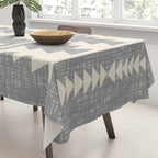 Southwestern Pattern 131 Gray and Beige Tablecloth Gallery Image 3
