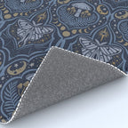 Celestial Forest Damask - celestial blue Rug Gallery Image 4