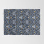 Celestial Forest Damask - celestial blue Rug Gallery Image 2