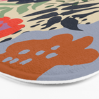 Maximalist floral shapes pattern Bath Mat Gallery Image 3