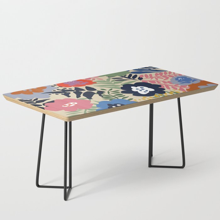 Maximalist floral shapes pattern Coffee Table Gallery Image 1