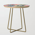 Maximalist floral shapes pattern Side Table Gallery Image 1