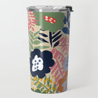 Maximalist floral shapes pattern Travel Mug Gallery Image 2