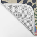 Maximalist floral shapes pattern Bath Mat Gallery Image 2
