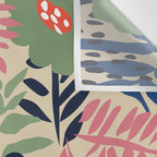 Maximalist floral shapes pattern Wall Tapestry Gallery Image 3