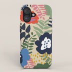 Maximalist floral shapes pattern iPhone Case Gallery Image 1