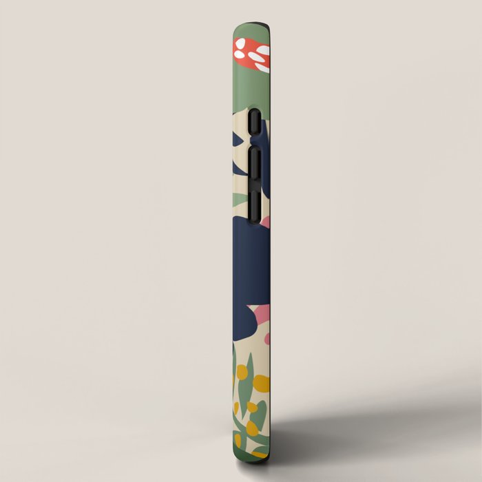 Maximalist floral shapes pattern iPhone Case Gallery Image 2