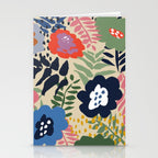 Maximalist floral shapes pattern Stationery Card Gallery Image 2