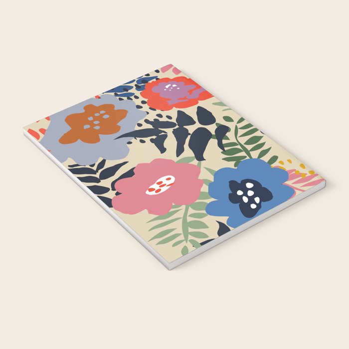 Maximalist floral shapes pattern Notebook Gallery Image 3