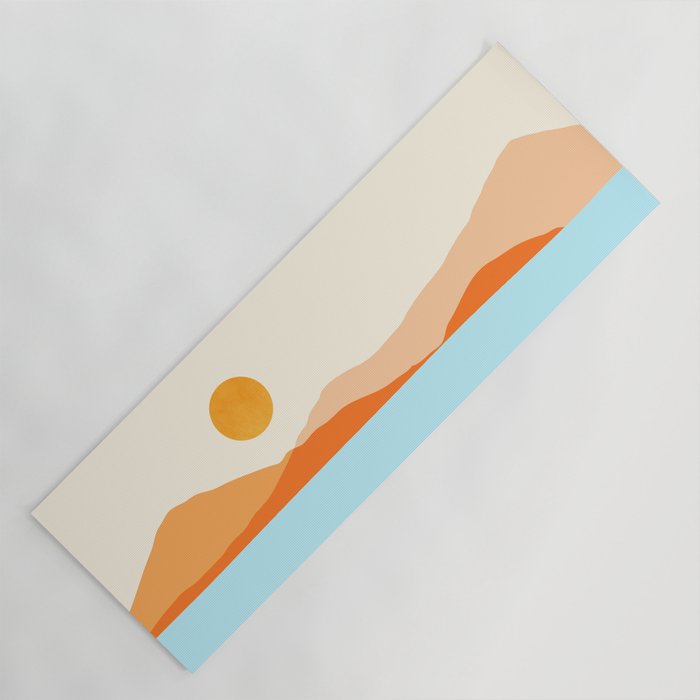 Desert Sea Views / Abstract Landscape Series Yoga Mat Gallery Image 1