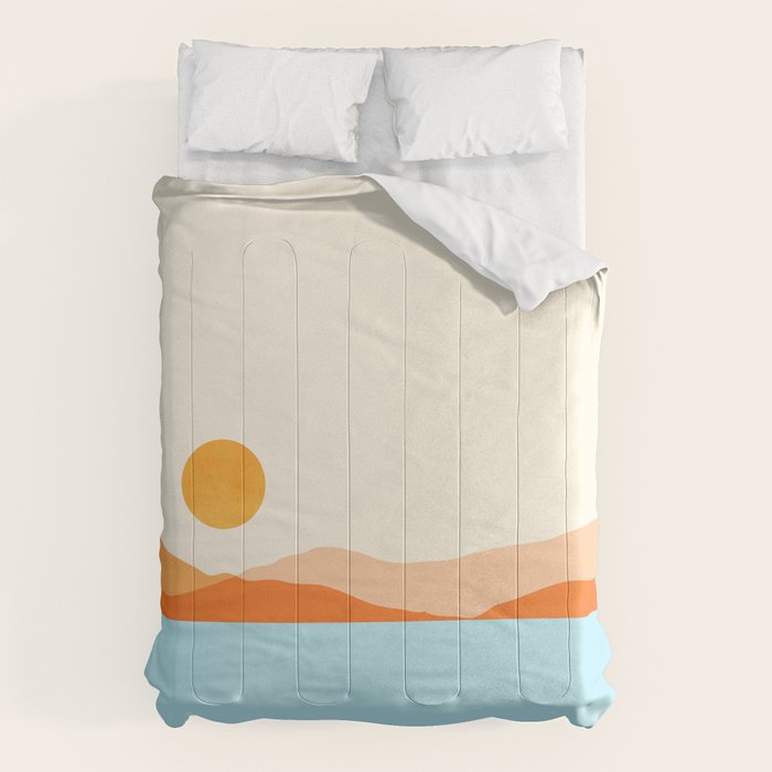 Desert Sea Views / Abstract Landscape Series Comforter Gallery Image 6