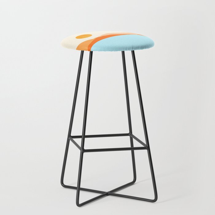 Desert Sea Views / Abstract Landscape Series Stool Gallery Image 1
