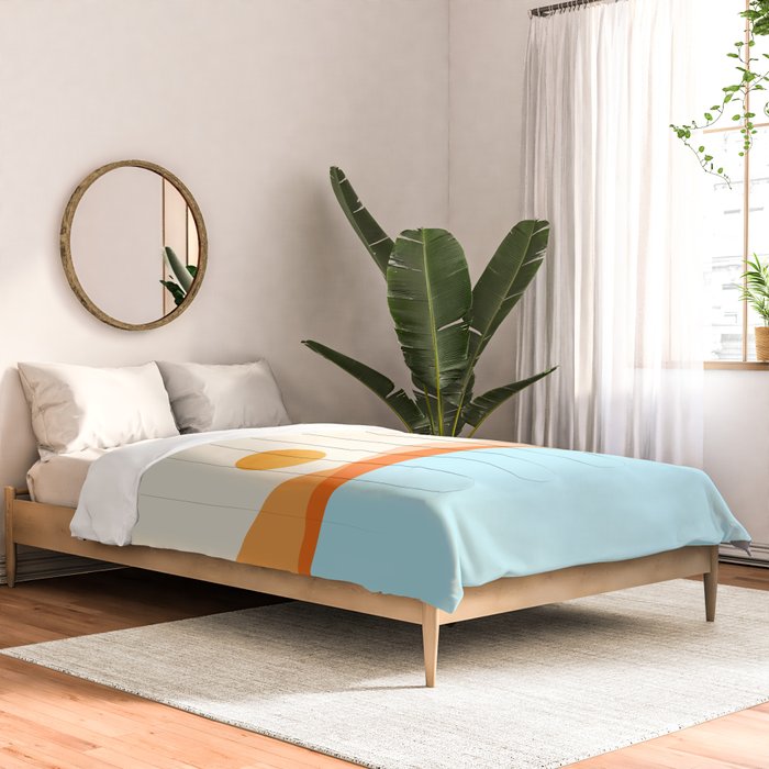 Desert Sea Views / Abstract Landscape Series Comforter Gallery Image 2