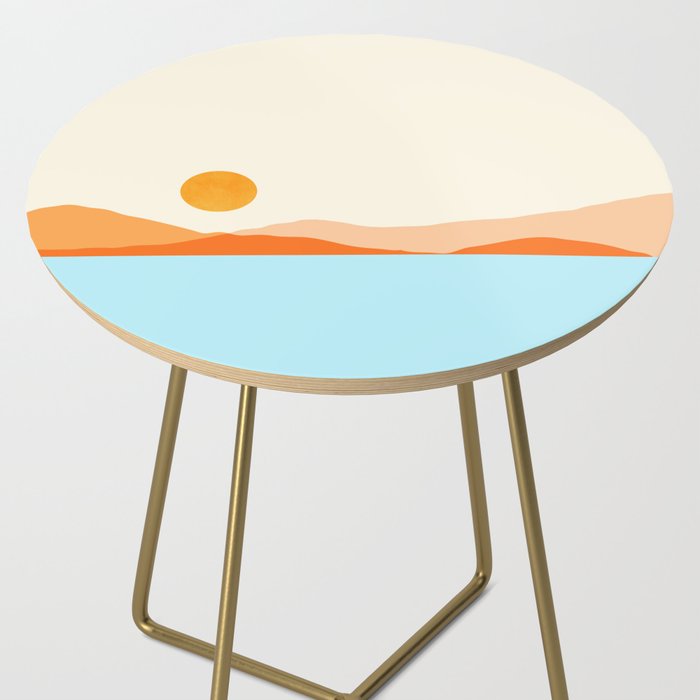 Desert Sea Views / Abstract Landscape Series Side Table Gallery Image 2