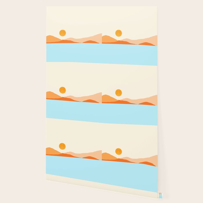 Desert Sea Views / Abstract Landscape Series Wallpaper Gallery Image 2