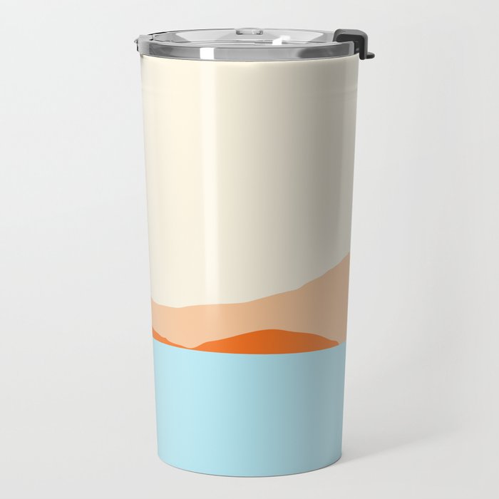 Desert Sea Views / Abstract Landscape Series Travel Mug Gallery Image 2