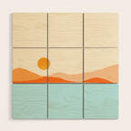 Desert Sea Views / Abstract Landscape Series Wood Wall Art Gallery Image 1