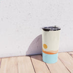 Desert Sea Views / Abstract Landscape Series Travel Mug Gallery Image 4