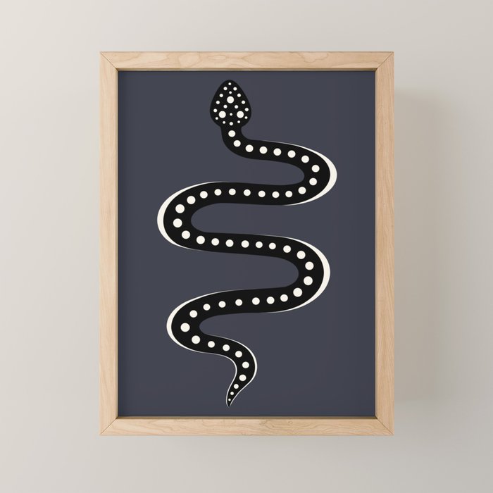 Minimal Snake XXVII Mini Art Print Gallery Image 1