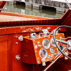 Vintage Glamour II x Retro Chris Craft Boat x Nautical art Coffee Mug Gallery Image 2