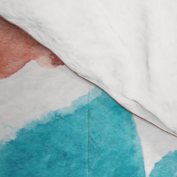 13  Watercolor November 2021 211130 Painting Valourine Original Design Color Bright Modern Contemporary  Comforter Gallery Image 4