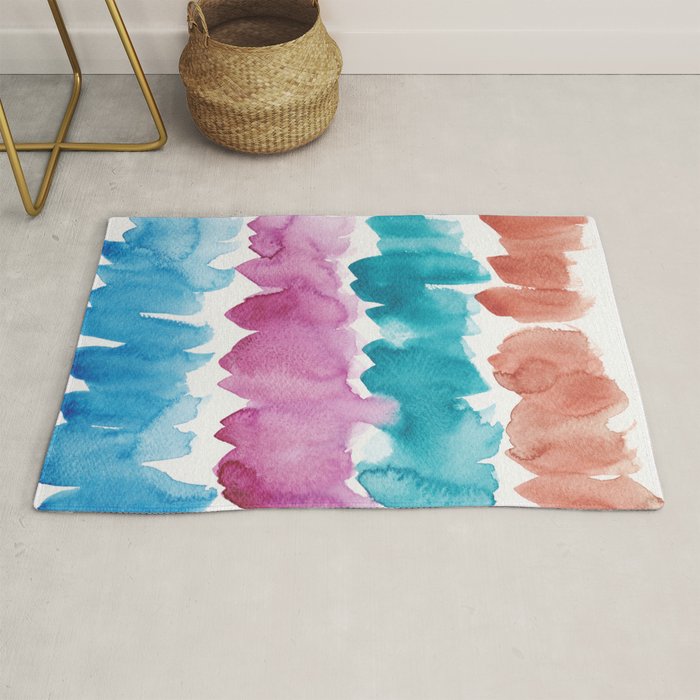 13  Watercolor November 2021 211130 Painting Valourine Original Design Color Bright Modern Contemporary  Rug Gallery Image 1