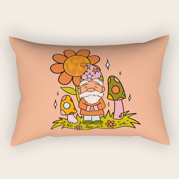 Leo Gnome Rectangular Pillow Gallery Image 2
