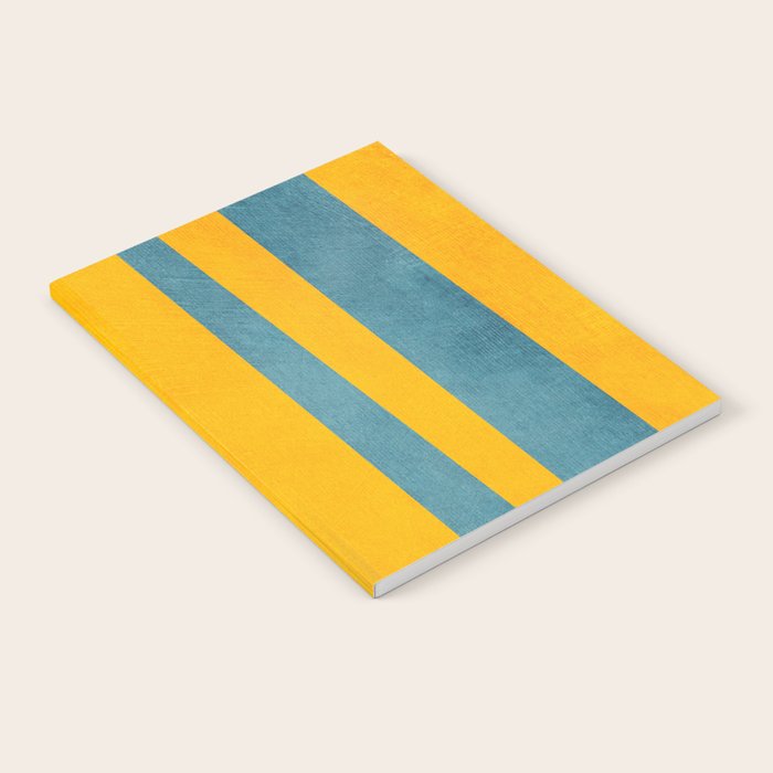 Yellow Teal Abstract Minimalist Artwork Notebook Gallery Image 2