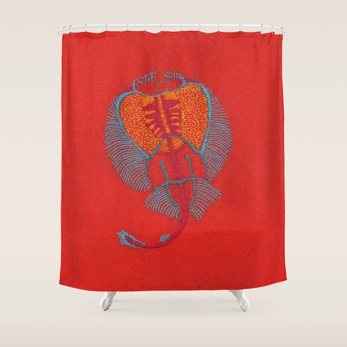 Stitches - Electric ray Shower Curtain Gallery Image 1