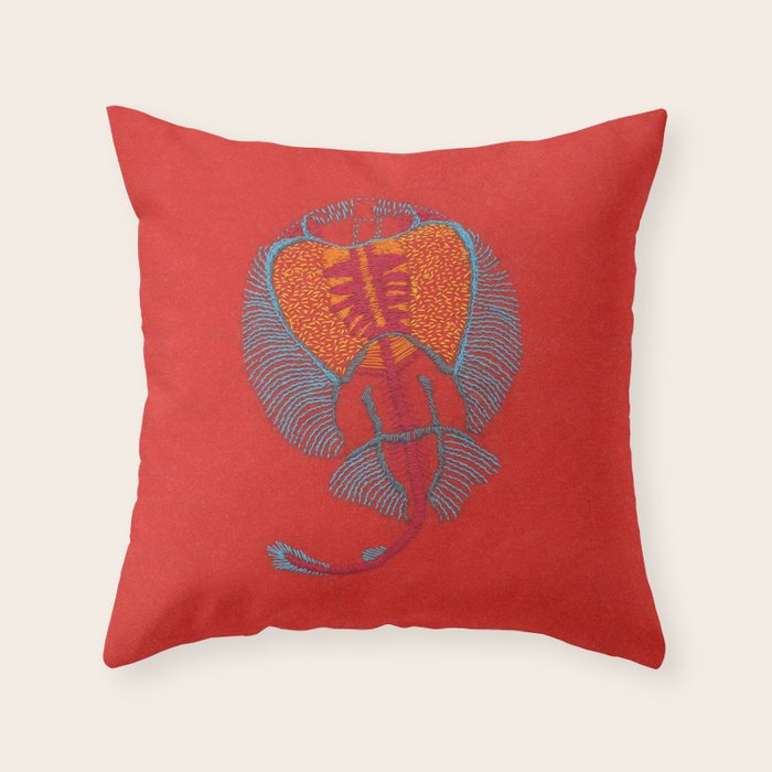 Stitches - Electric ray Throw Pillow Gallery Image 6