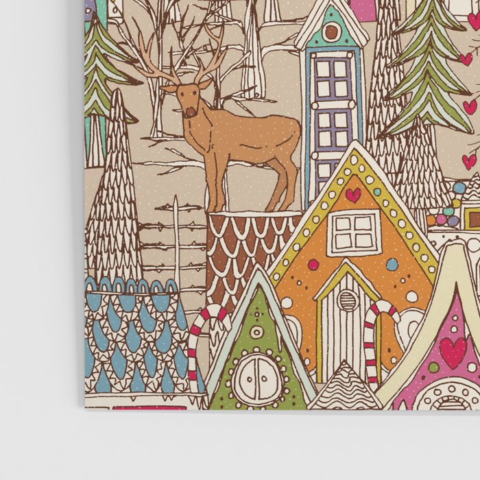 vintage gingerbread town Poster Gallery Image 3