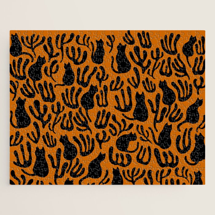 Pattern Cat 02a Autumn Jigsaw Puzzle Gallery Image 1