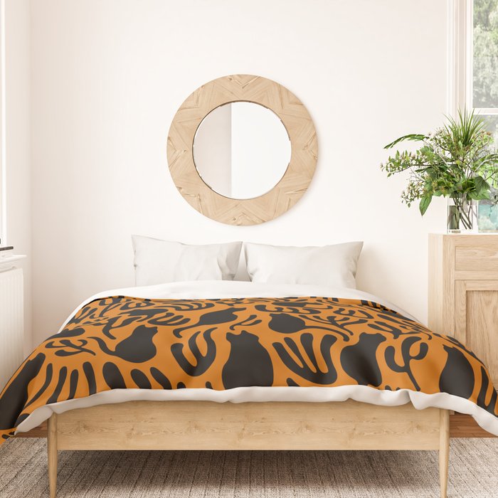 Pattern Cat 02a Autumn Duvet Cover Gallery Image 3