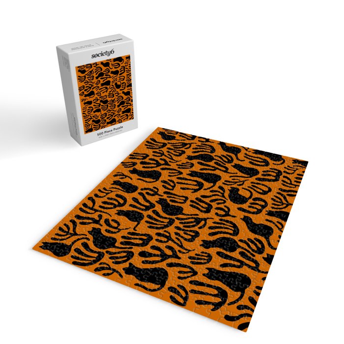 Pattern Cat 02a Autumn Jigsaw Puzzle Gallery Image 2