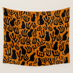 Pattern Cat 02a Autumn Wall Tapestry Gallery Image 4