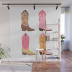 Cowboy Boots (Warm Palette) Illustration  Wall Mural Gallery Image 1