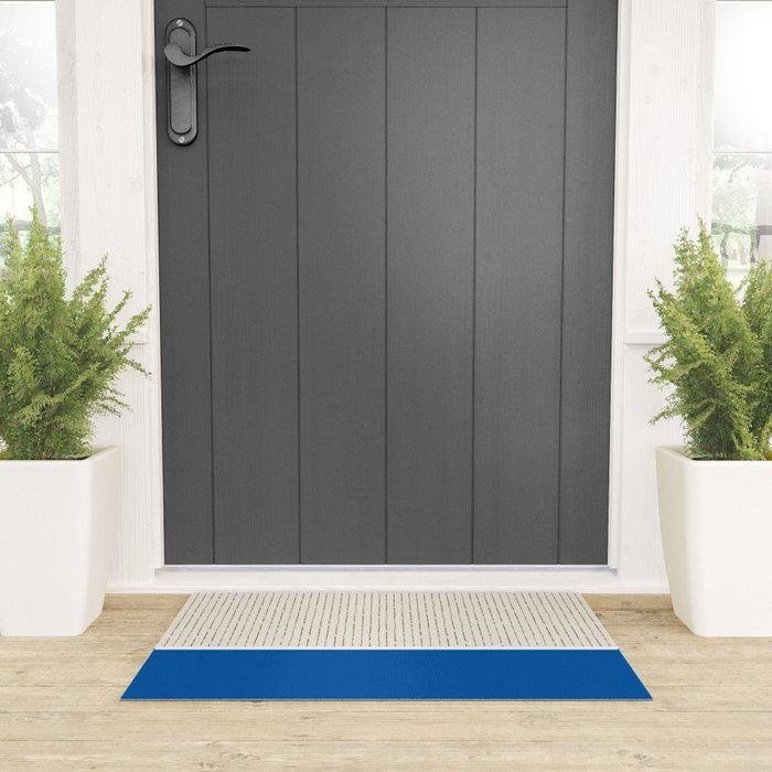 Sand Blue Welcome Mat Gallery Image 3